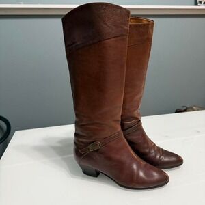 🇮🇹 Italian-Made Vero Cuoio Leather Riding Boots‎ – Size 6